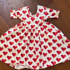 Hanna Andersson Heart Patterned Kids Dress